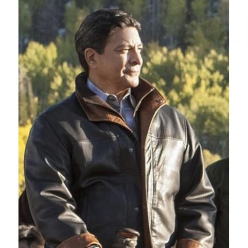 Gil Birmingham Thomas Rainwater Leather Jacket