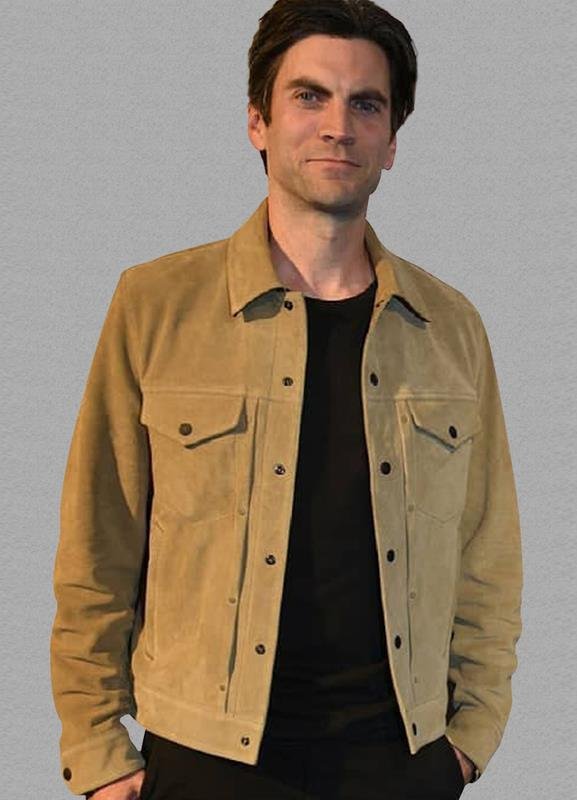 Wes Bentley  Jamie Dutton Suede Leather Jacket