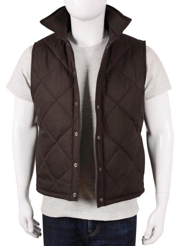 Brown Quilted Vest